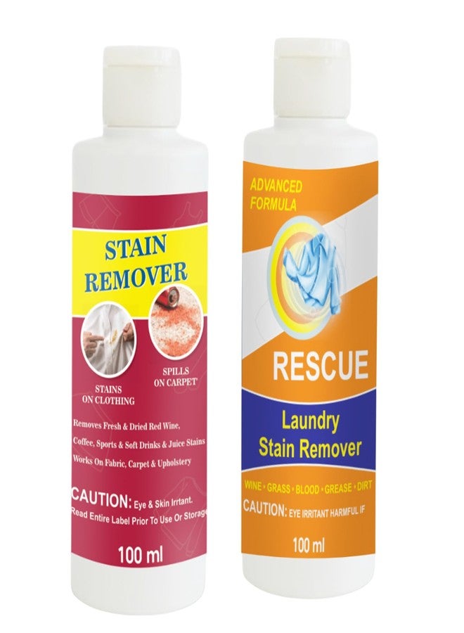 TOOVUS Stain Remover Combo Pack of Red and Orange Stain Remover | Multi-Surface Cleaning Solution for Clothes, Fabrics, Upholstery (100 g Each) - Image 1